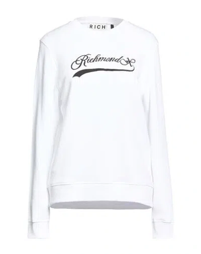 Richmond X Woman Sweatshirt White Size M Cotton