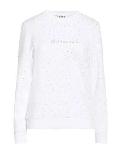 Richmond X Woman Sweatshirt White Size Xs Cotton
