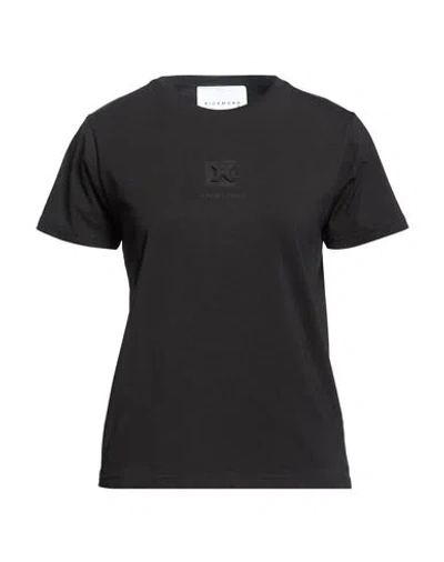 Richmond X Woman T-shirt Black Size M Cotton, Elastane