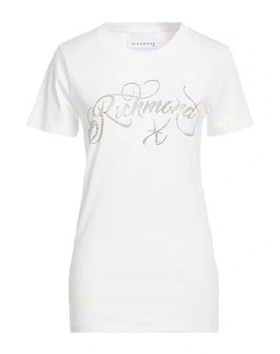 Richmond X Woman T-shirt White Size Xxs Cotton, Elastane