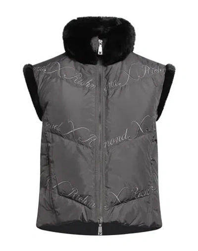 Richmond X Woman Vest Black Size 6 Polyester In Gray