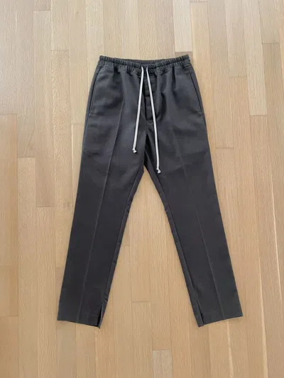 Pre-owned Rick Owens - Drawstring Slim Fit Astaires Trousers In Brown