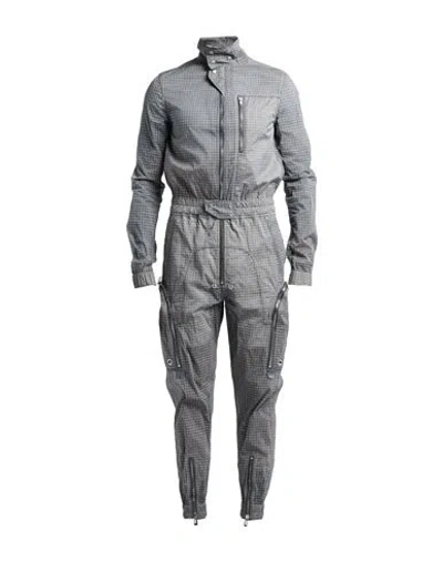 Rick Owens .0 Man Jumpsuit Grey Size 40 Polyamide, Polyethylene