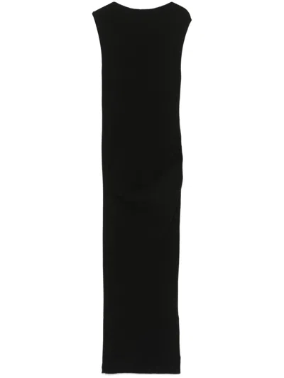 Rick Owens Women's 100% Cotton Dress In Black