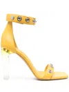 Rick Owens 100mm Eyelet-detail Sandals In Yellow