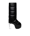 Rick Owens 90mm Padded Tall Leather Boots In Black