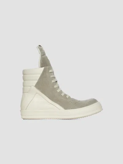 Rick Owens Men's Geobasket Suede High-top Sneakers