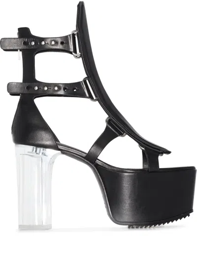 Rick Owens Black Ankle-high Spartans Heels