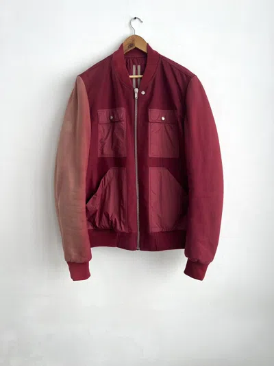 Pre-owned Rick Owens 1700$  Drkshdw Cargo Flight Bomber Bruise Jacket In Multi