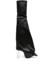 Rick Owens Taco Kiss Over-the-knee Boots In 黑色