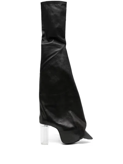 Rick Owens 170mm Taco Kiss Boots In 黑色