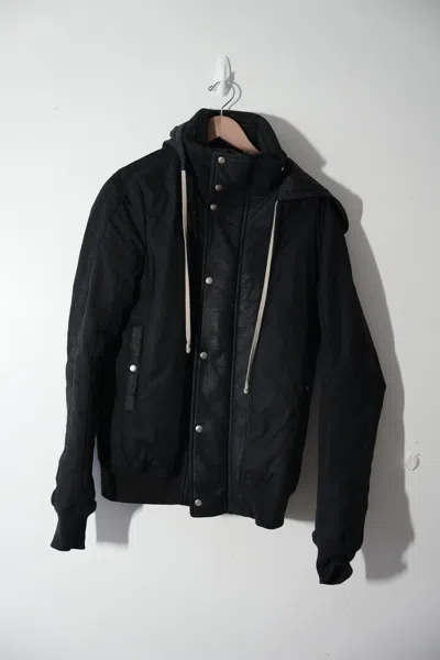 Pre-owned Rick Owens 19fw Larry Dustulator Jacket In Black