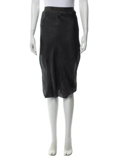 Pre-owned Rick Owens 2003 Midi Length Skirt In Black