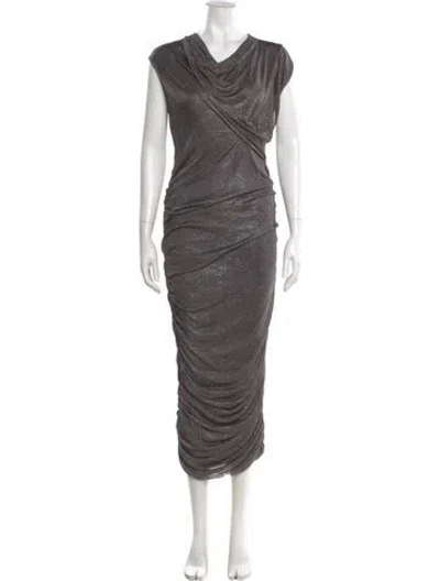 Pre-owned Rick Owens 2010's Long Dress In Purple