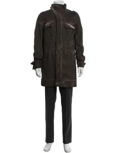 Pre-owned Rick Owens 2010's Parka In Green