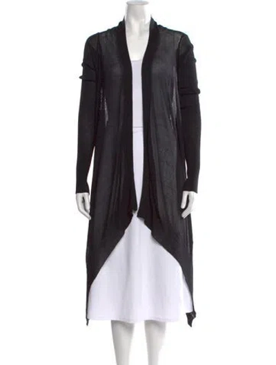 Pre-owned Rick Owens 2011 Open Front Sweater In Black