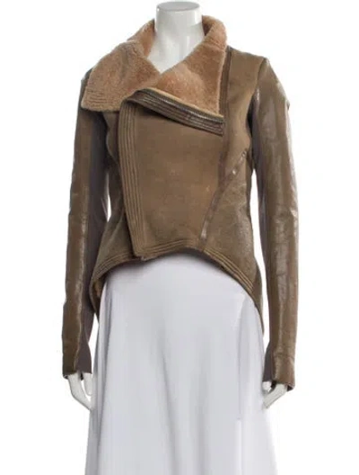Pre-owned Rick Owens 2012 Mountain Biker Jacket In Neutral