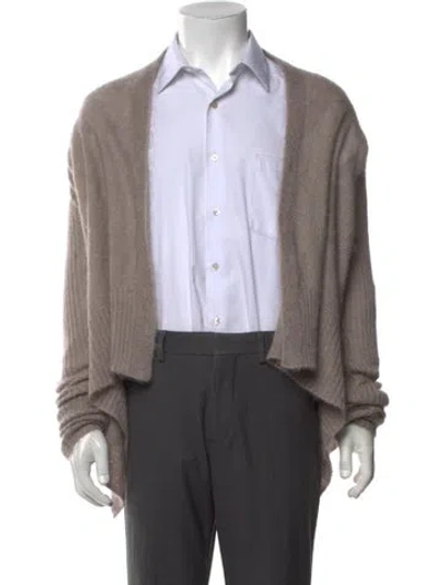 Pre-owned Rick Owens 2012 'mountain' Cardigan In Grey