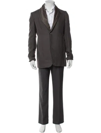 Pre-owned Rick Owens 2013 'island' Blazer In Gray