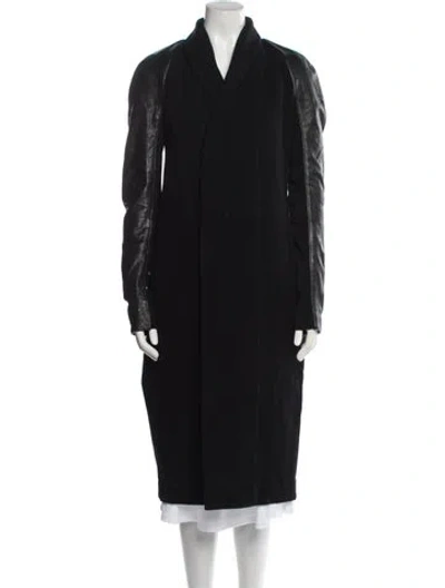 Pre-owned Rick Owens 2013 'plinth' Coat In Black