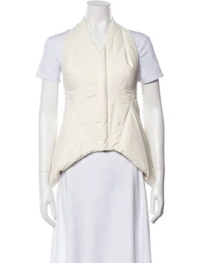 Pre-owned Rick Owens 2013 Plinth Down Jacket In White