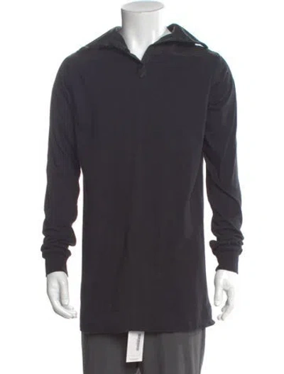 Pre-owned Rick Owens 2013 'plinth' Polo Sweater In Black