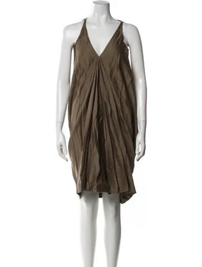 Pre-owned Rick Owens 2014 Knee-length Dress In Gray