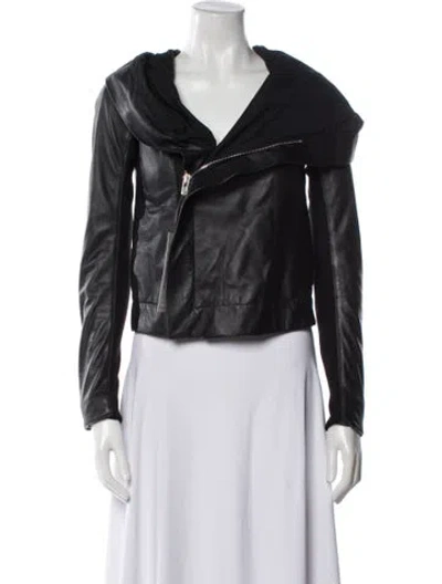 Pre-owned Rick Owens 2014 'moody' Biker Jacket In Black
