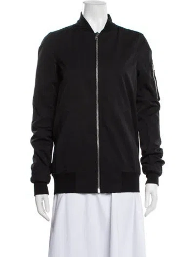 Pre-owned Rick Owens 2014 'moody' Flight Bomber Bomber Jacket In Black