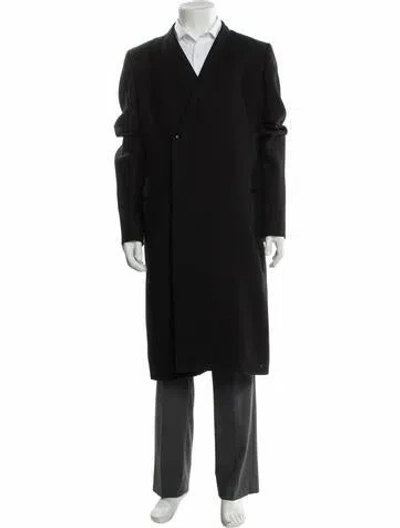 Pre-owned Rick Owens 2014 'moody' Overcoat In Black