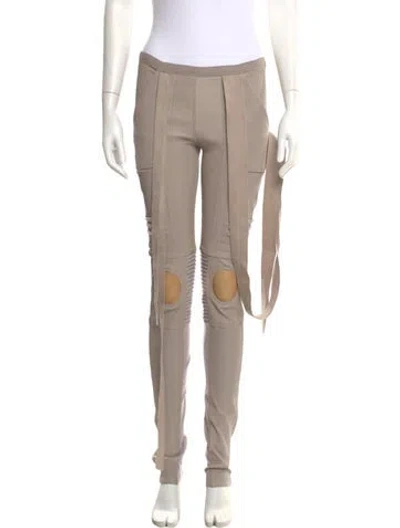 Pre-owned Rick Owens 2014 'moody' Padded Nagakin Skinny Leg Pants In Neutral