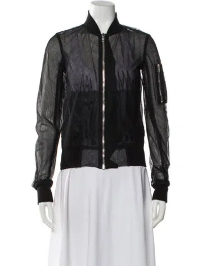 Pre-owned Rick Owens 2015 'faun' Messiah Bomber Jacket In Black