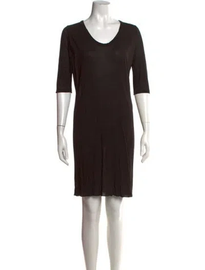 Pre-owned Rick Owens 2015 Knee-length Dress In Black