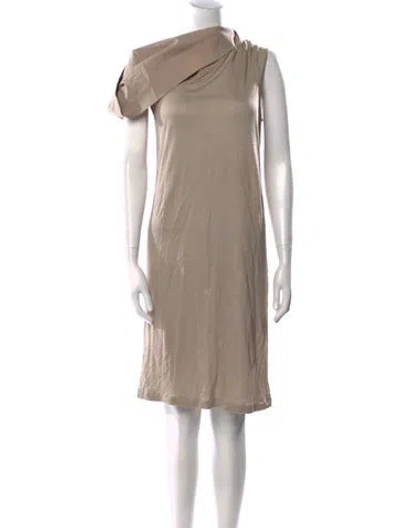 Pre-owned Rick Owens 2015 Long Dress In Neutral