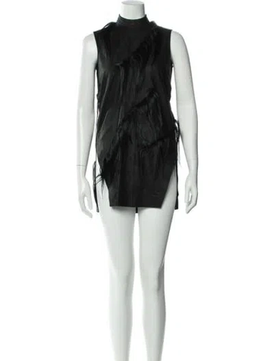 Pre-owned Rick Owens 2015 Mini Dress In Black