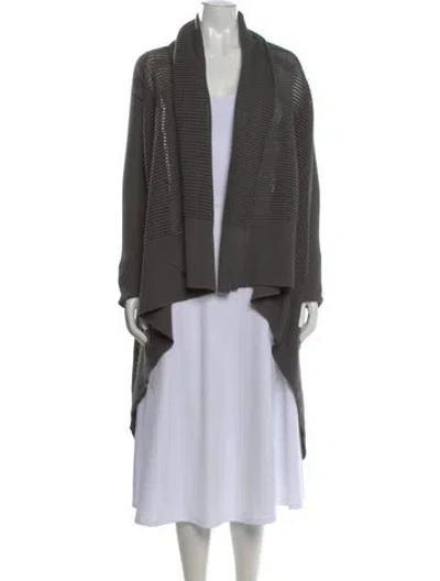 Pre-owned Rick Owens 2015 Open Front Sweater In Green