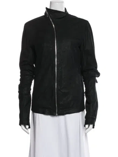 Pre-owned Rick Owens 2015 'sphinx' Biker Jacket In Black