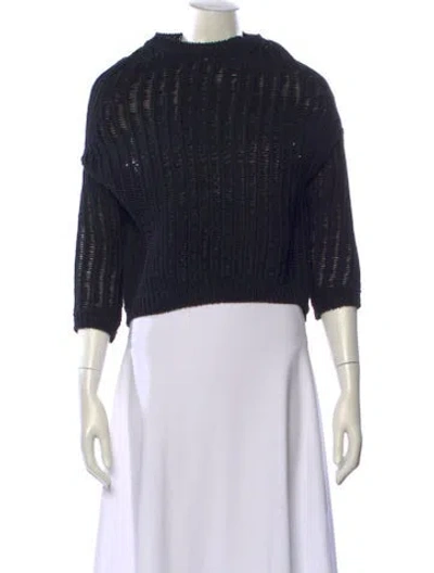 Pre-owned Rick Owens 2016 'cyclops' Crater Sweater In Black