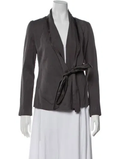 Pre-owned Rick Owens 2016 Jacket In Grey