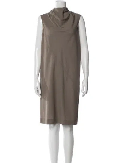 Pre-owned Rick Owens 2016 Knee-length Dress In Brown