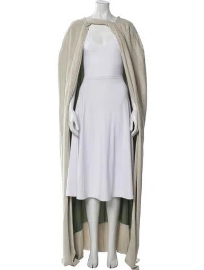 Pre-owned Rick Owens 2016 'mastodon' Cape In Neutral