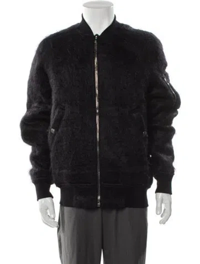 Pre-owned Rick Owens 2016 'mastodon' Flight Bomber Bomber Jacket In Black