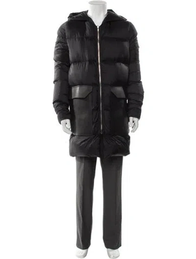 Pre-owned Rick Owens 2017 'glitter' Puffer Coat In Black
