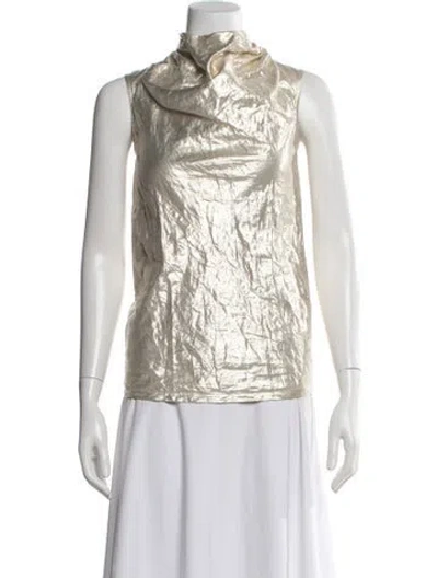 Pre-owned Rick Owens 2017 'glitter' Top In Metallic/neutrals