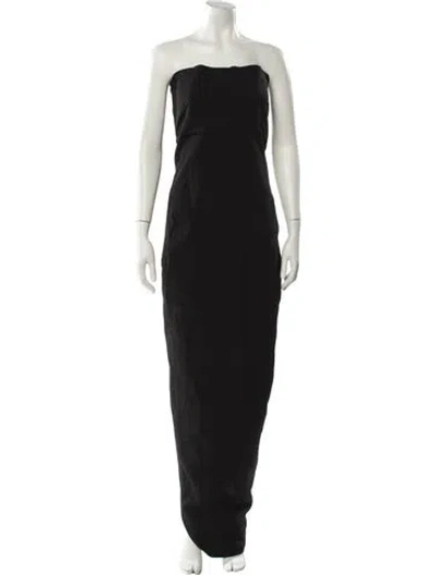 Pre-owned Rick Owens 2017 Long Dress In Black
