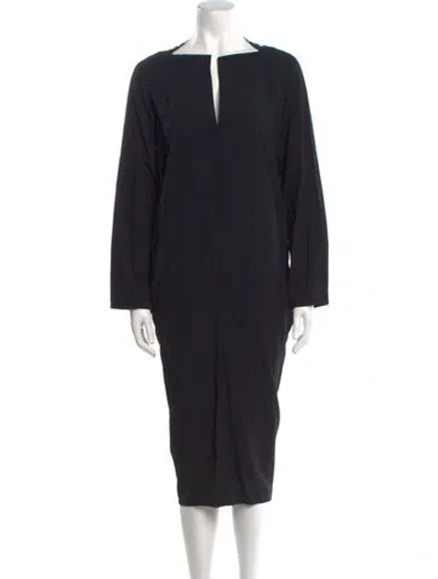 Pre-owned Rick Owens 2017 Midi Length Dress In Black