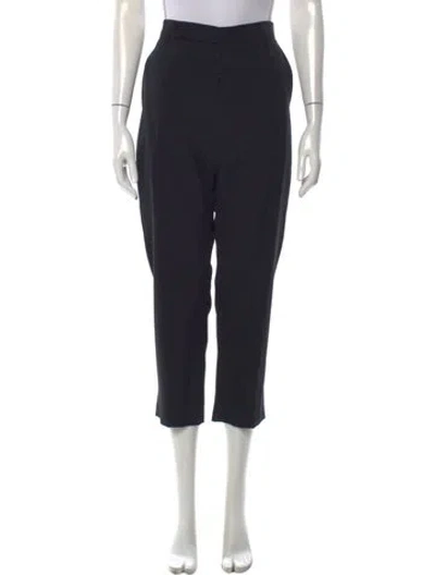 Pre-owned Rick Owens 2017 Straight Leg Pants In Black