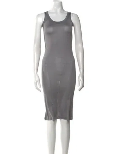 Pre-owned Rick Owens 2018 Midi Length Dress In Blue