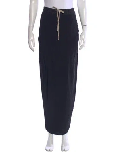 Pre-owned Rick Owens 2019 Long Skirt In Black