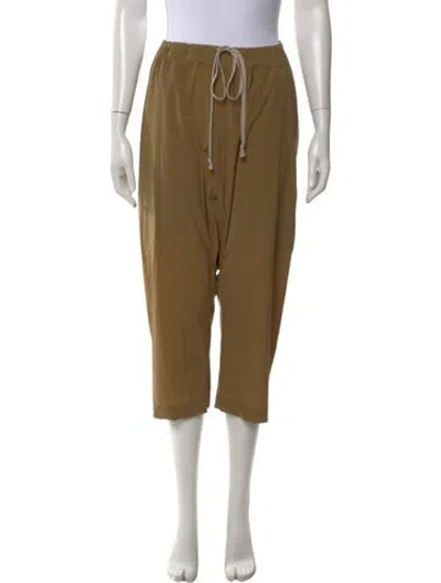 Pre-owned Rick Owens 2019 Wide Leg Pants In Yellow